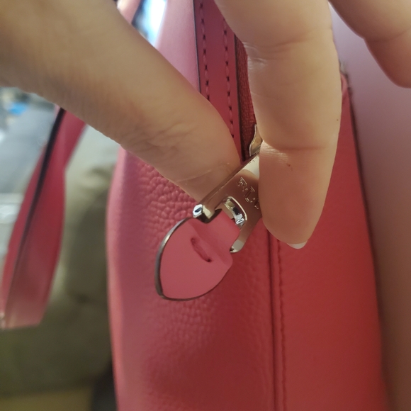 Lauren Ralph Lauren Pink Pebbled Leather Satchel – Chic Giftable Tote - Picture 8 of 10